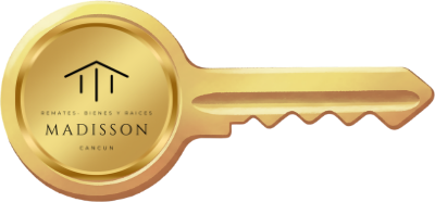 Llave dorada de la marca · Madisson Cancún