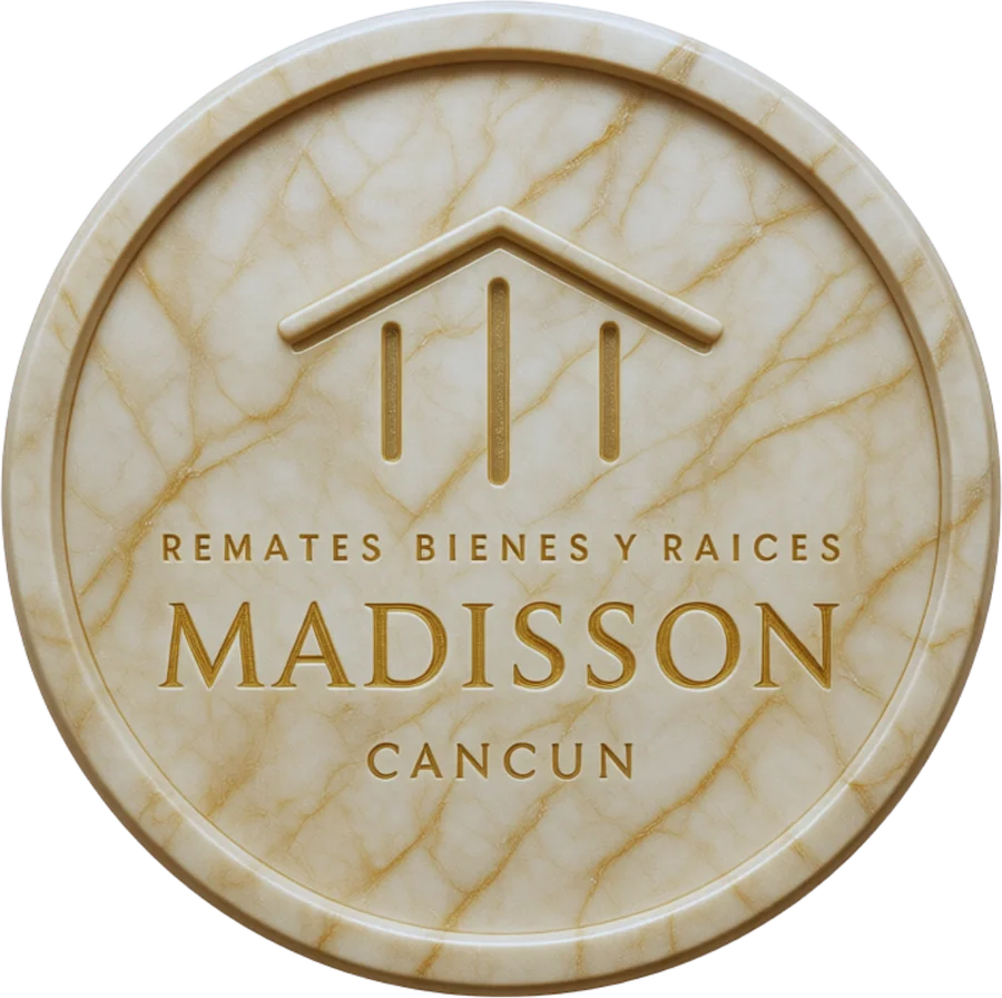 Sello de Madisson Cancún en mármol